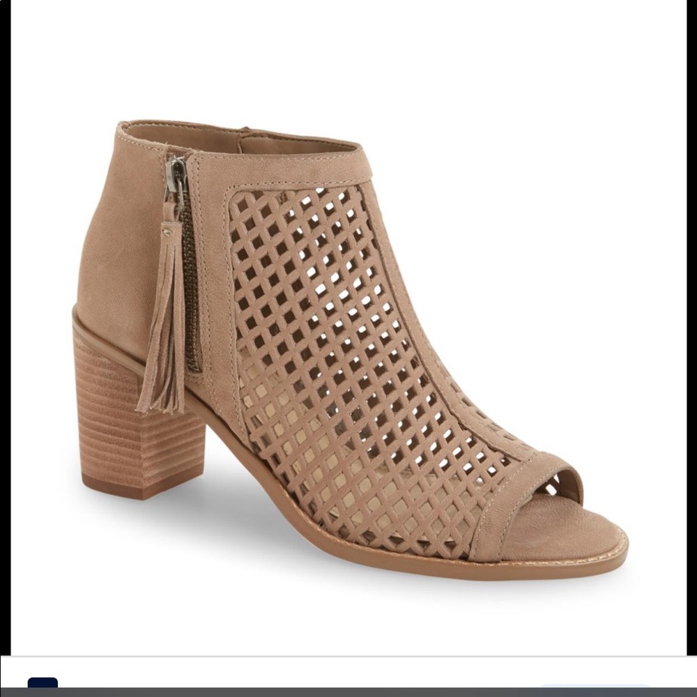 Vince Camuto Tresin Perforated Open Toe Bootie